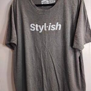 Chic Gray Short Sleeve Tee